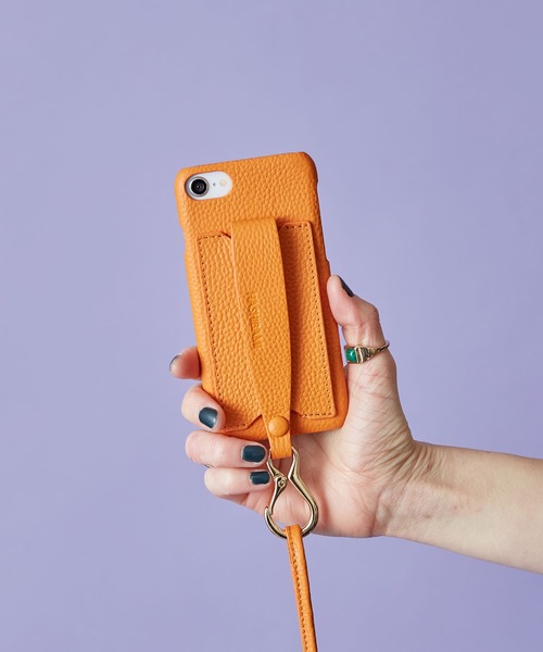 HASHIBAMI（ハシバミ）の「【HASHIBAMI】カラバッシュ ストラップ iPhoneケース ※iPhone 7/8/SE(第2/第3世代) 用（スマホケース/カバー・レディース・シルバー/グレイッシュベージュ/ブラック/イエロー/グレイッシュブルー/モスグリーン/ライラック/オレンジ/ナチュラル/ブルーパープル/ボルドー/ネイビー/ライトグリーン/コーラルピンク/マルチ/サンドベージュ/ブラウン/ベビーピンク/ゴールド/レモンイエロー/アクア・FREE）」の22枚目の写真