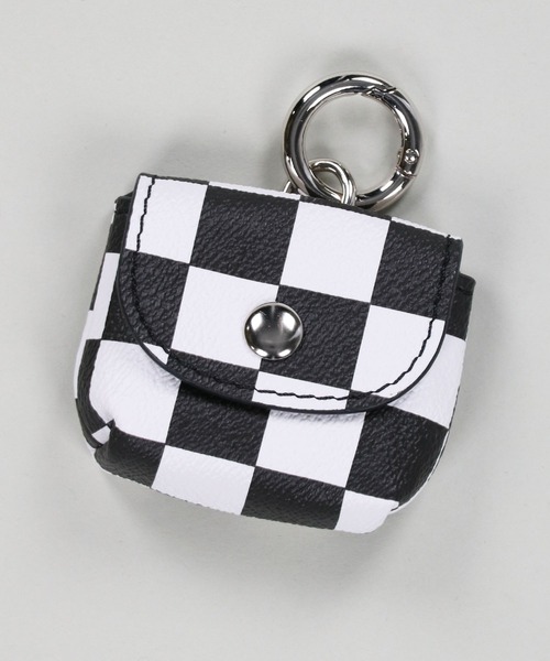 SPINNS(スピンズ)の「【組み合わせ自由自在】フェイクレザーカスタムバッグ ミニケース(ポーチ・レディース・アイボリー/ブラック/アニマル/チェック/グリーン/ブラック系その他・ONESIZE)」の6枚目の写真