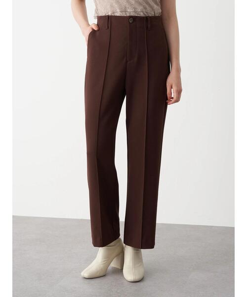 earth music&ecology（アースミュージックアンドエコロジー）の「センターシームフレアパンツ ＊（その他パンツ・レディース・ブラウン/イエロー/ライトパープル/ライトベージュ・S/M）」の10枚目の写真