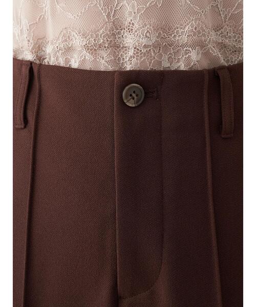 earth music&ecology（アースミュージックアンドエコロジー）の「センターシームフレアパンツ ＊（その他パンツ・レディース・ブラウン/イエロー/ライトパープル/ライトベージュ・S/M）」の12枚目の写真