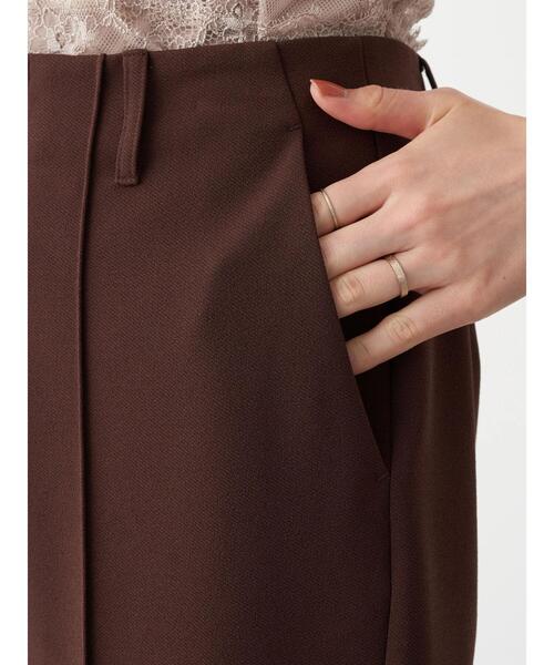 earth music&ecology（アースミュージックアンドエコロジー）の「センターシームフレアパンツ ＊（その他パンツ・レディース・ブラウン/イエロー/ライトパープル/ライトベージュ・S/M）」の13枚目の写真