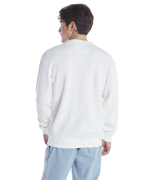Quiksilver(クイックシルバー)の「MELLOW WASH POCKET C/クイックシルバーワッフルロンT(スウェット・メンズ・ホワイト/チャコールグレー/ベージュ/ブルー・MEDIUM/LARGE/X-LARGE/SMALL)」の8枚目の写真