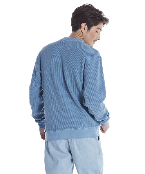 Quiksilver(クイックシルバー)の「MELLOW WASH POCKET C/クイックシルバーワッフルロンT(スウェット・メンズ・ホワイト/チャコールグレー/ベージュ/ブルー・MEDIUM/LARGE/X-LARGE/SMALL)」の5枚目の写真