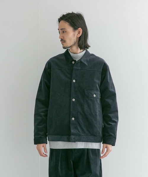 URBAN RESEARCH（アーバンリサーチ）の「『UR TECH』10Wコーデュロイブルゾン（ブルゾン・メンズ・ネイビー/ブルー系その他/オフホワイト・MEDIUM/LARGE）」の18枚目の写真