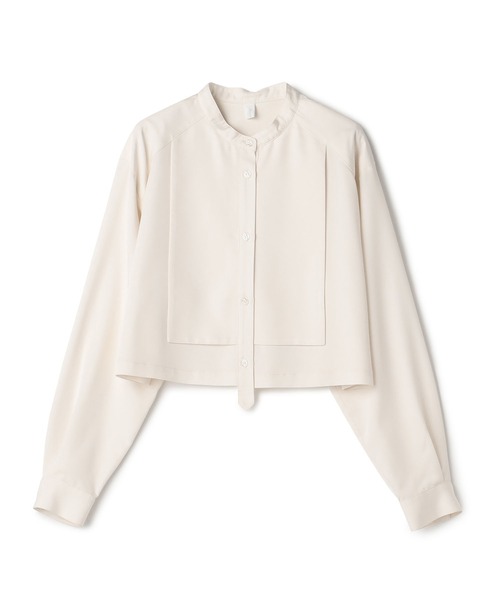 ReNorm（リノーム）の「レイヤードバンドカラーショートシャツ（シャツ/ブラウス・レディース・ブラウン/アイボリー・フリー）」の17枚目の写真