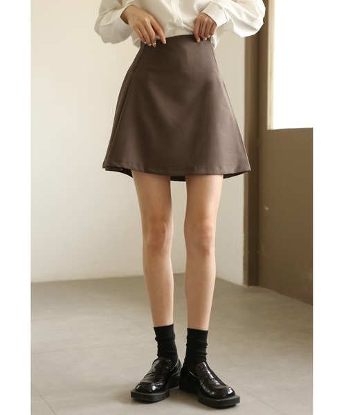 MAISON DE THERESE（メゾン ド テレーズ）の「Aライン　ミニ・スカート（スカート・レディース・モカ/ブラック・MEDIUM/LARGE/SMALL）」の22枚目の写真