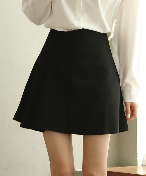 MAISON DE THERESE（メゾン ド テレーズ）の「Aライン　ミニ・スカート（スカート・レディース・モカ/ブラック・MEDIUM/LARGE/SMALL）」の3枚目の写真