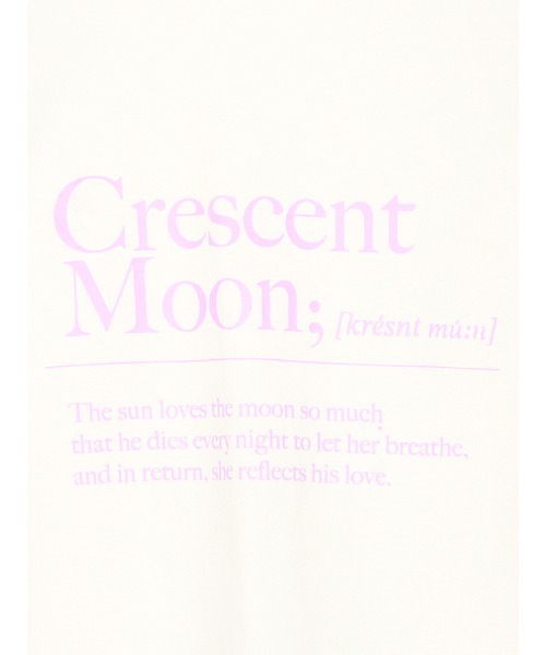 EIMY ISTOIRE(エイミーイストワール)の「MOONロゴプリントTシャツ(Tシャツ/カットソー・レディース・ホワイト/ブラック/ベージュ/ピンク・FREE)」の19枚目の写真