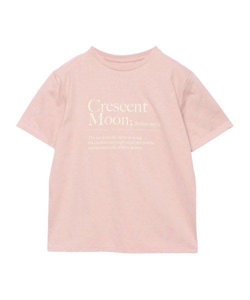 EIMY ISTOIRE(エイミーイストワール)の「MOONロゴプリントTシャツ(Tシャツ/カットソー・レディース・ホワイト/ブラック/ベージュ/ピンク・FREE)」の16枚目の写真