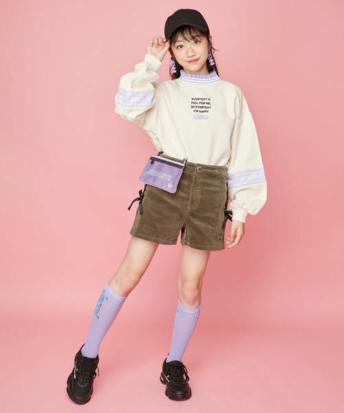 JENNI love（ジェニィラブ）の「バックロゴリボンキャップ（キャップ・キッズ・ブラック/ベージュ/オフホワイト・54cm/56cm）」の5枚目の写真