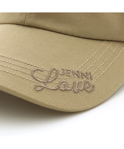 JENNI love（ジェニィラブ）の「バックロゴリボンキャップ（キャップ・キッズ・ブラック/ベージュ/オフホワイト・54cm/56cm）」の6枚目の写真