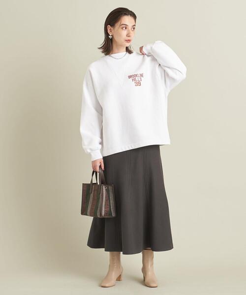 BEAUTY&YOUTH UNITED ARROWS（ビューティーアンドユースユナイテッドアローズ）の「BY フリースフレアスカート -ウォッシャブル- ∴（スカート・レディース・オフホワイト/ダークグレー/コバルトブルー・S/M/L）」の10枚目の写真