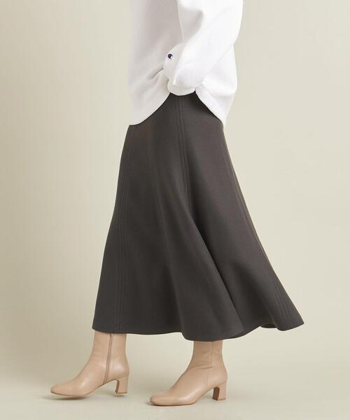 BEAUTY&YOUTH UNITED ARROWS（ビューティーアンドユースユナイテッドアローズ）の「BY フリースフレアスカート -ウォッシャブル- ∴（スカート・レディース・オフホワイト/ダークグレー/コバルトブルー・S/M/L）」の14枚目の写真