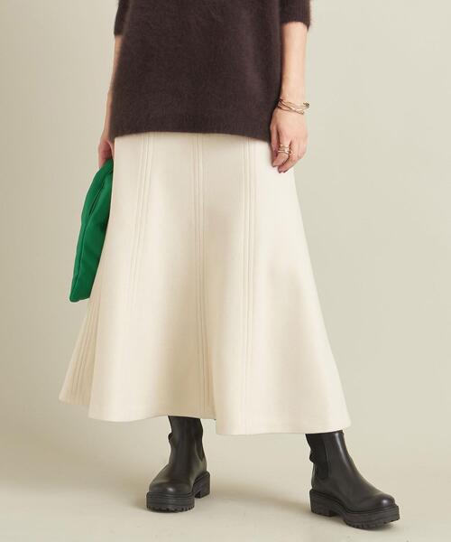 BEAUTY&YOUTH UNITED ARROWS（ビューティーアンドユースユナイテッドアローズ）の「BY フリースフレアスカート -ウォッシャブル- ∴（スカート・レディース・オフホワイト/ダークグレー/コバルトブルー・S/M/L）」の19枚目の写真