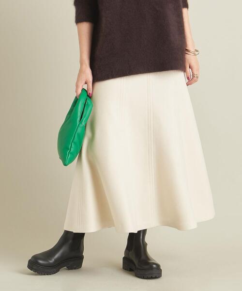 BEAUTY&YOUTH UNITED ARROWS（ビューティーアンドユースユナイテッドアローズ）の「BY フリースフレアスカート -ウォッシャブル- ∴（スカート・レディース・オフホワイト/ダークグレー/コバルトブルー・S/M/L）」の20枚目の写真