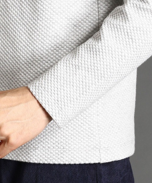 HIDEAWAYS NICOLE（ハイダウェイニコル）の「市松ブリスタージャカードプルオーバー（Tシャツ/カットソー・メンズ・ブラック/オフホワイト/ホワイト×グレー・MEDIUM/LARGE/X-LARGE）」の9枚目の写真