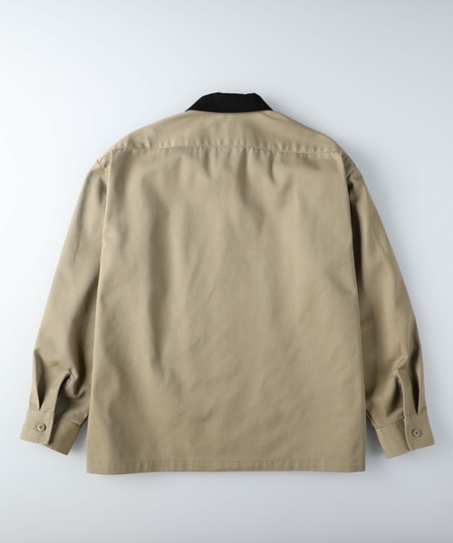 Dickies（ディッキーズ）の「【Dickies】TC素材バイカラーワークシャツ（シャツ/ブラウス・メンズ・グリーン/ブラック/ベージュ・L/M/XL）」の14枚目の写真