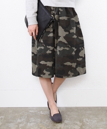 coen | カモフラージュ柄フレアスカート(スカート)
