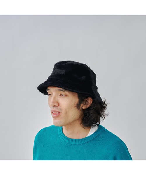 UNIVERSAL OVERALL（ユニバーサルオーバーオール）の「【UNIVERSAL OVERALL】ファーバケットハット（ハット・メンズ・ベージュ/ブラック・FREE）」の16枚目の写真