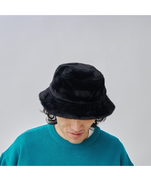 UNIVERSAL OVERALL（ユニバーサルオーバーオール）の「【UNIVERSAL OVERALL】ファーバケットハット（ハット・メンズ・ベージュ/ブラック・FREE）」の19枚目の写真