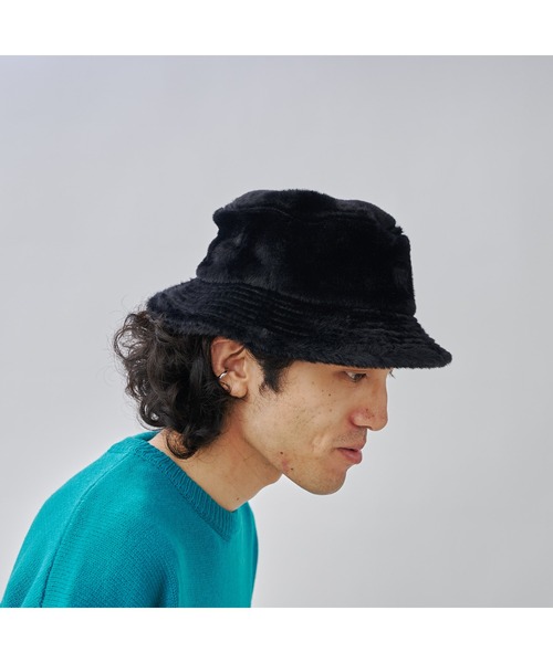 UNIVERSAL OVERALL（ユニバーサルオーバーオール）の「【UNIVERSAL OVERALL】ファーバケットハット（ハット・メンズ・ベージュ/ブラック・FREE）」の20枚目の写真