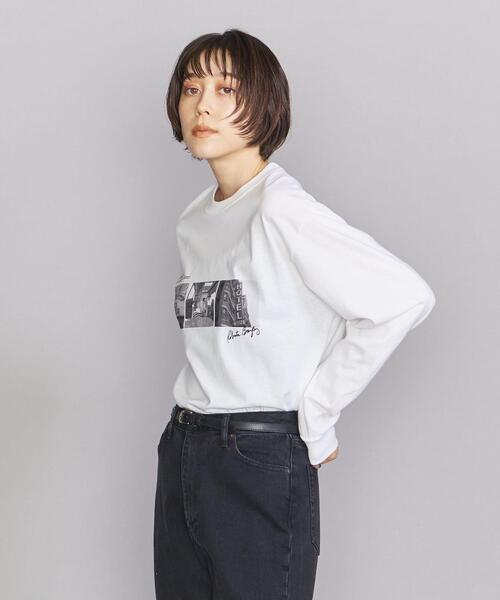 GOOD ROCK SPEED（グッドロックスピード）の「【別注】＜GOOD ROCK SPEED＞フォトプリント ロングスリーブTシャツ（Tシャツ/カットソー・レディース・ホワイト/ダークグレー・FREE）」の6枚目の写真