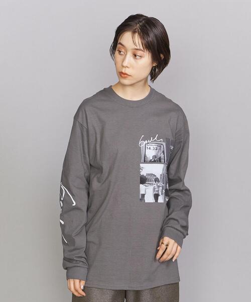 GOOD ROCK SPEED（グッドロックスピード）の「【別注】＜GOOD ROCK SPEED＞フォトプリント ロングスリーブTシャツ（Tシャツ/カットソー・レディース・ホワイト/ダークグレー・FREE）」の8枚目の写真