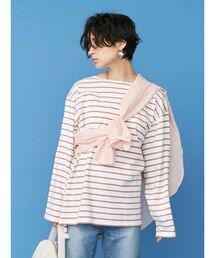 Ungrid | ボートネックボーダーロングスリーブTee(Tシャツ/カットソー)