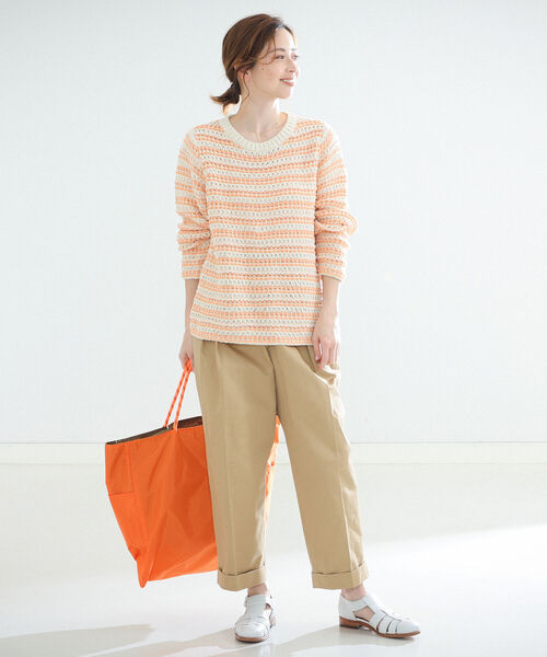 BATONER（バトナー）の「BATONER / ミックスヤーン クルーネックニット