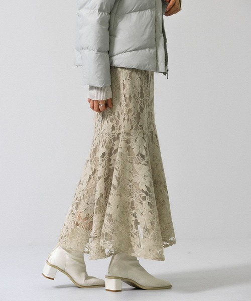 KBF（ケイビーエフ）の「レースマーメイドスカート（スカート・レディース・ブラック/ベージュ・ONE）」の8枚目の写真