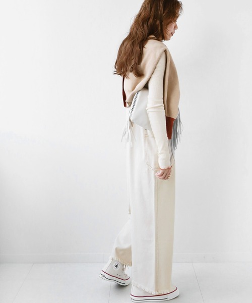 JOURNAL STANDARD relume（ジャーナルスタンダード　レリューム）の「【UNDYED】生成りデニムオールインワン◆（サロペット/オーバーオール・レディース・ナチュラル・FREE）」の4枚目の写真
