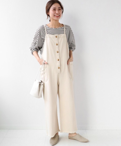 JOURNAL STANDARD relume（ジャーナルスタンダード　レリューム）の「【UNDYED】生成りデニムオールインワン◆（サロペット/オーバーオール・レディース・ナチュラル・FREE）」の9枚目の写真