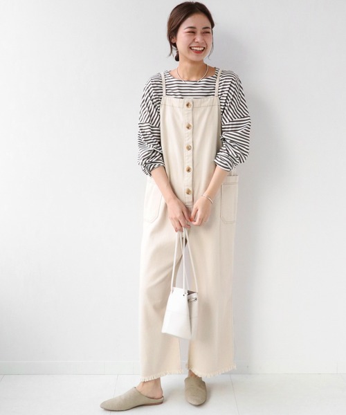 JOURNAL STANDARD relume（ジャーナルスタンダード　レリューム）の「【UNDYED】生成りデニムオールインワン◆（サロペット/オーバーオール・レディース・ナチュラル・FREE）」の8枚目の写真