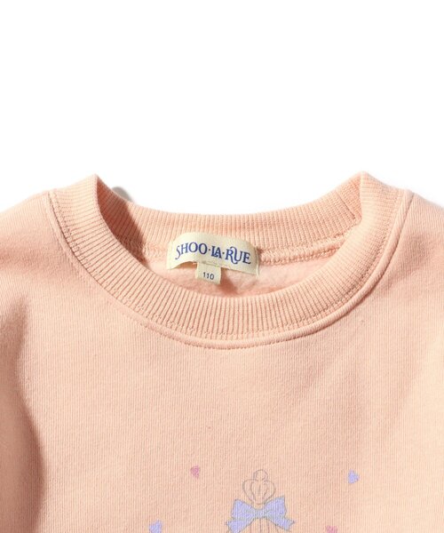 SHOO・LA・RUE（シューラルー）の「◆【90-140cm/速乾】CVC裏起毛チュール梵天プルオーバー（スウェット・キッズ・ライトパープル/ベビーピンク/レモンイエロー・11/10/12/13/14/09）」の8枚目の写真