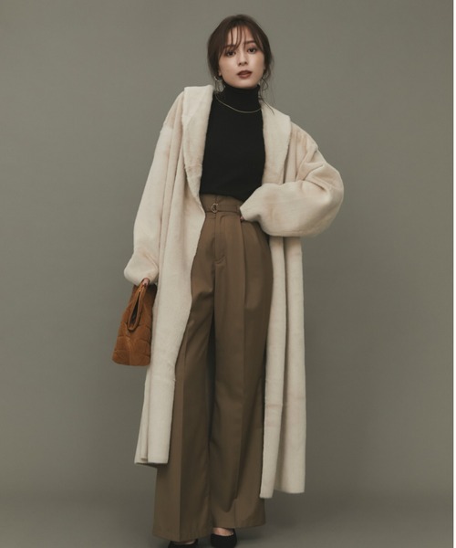 anuans（アニュアンス）の「リバーシブルエコファーコート（その他