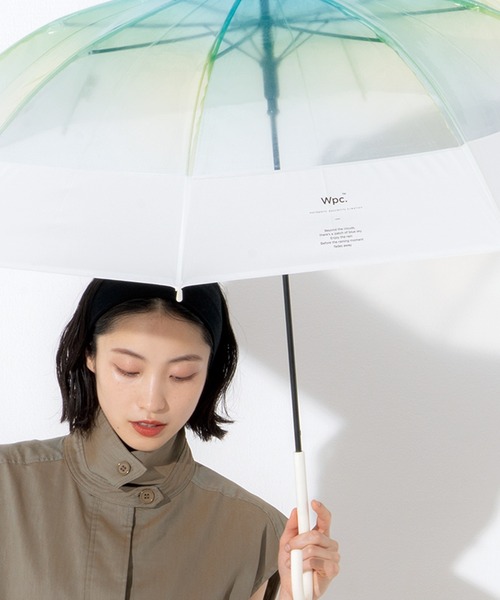 Wpc.（ダブリュピーシー）の「★［ビニール傘］空色アンブレラ 切り継ぎグラデーション 長傘 雨傘 Wpc.（長傘・レディース・ピンク/ブルー/グリーン・FREE）」の19枚目の写真
