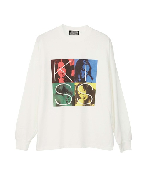 HYSTERIC GLAMOUR(ヒステリックグラマー)の「KISS Tシャツ(Tシャツ/カットソー・メンズ・ホワイト/カーキ/ブラック・X-LARGE/MEDIUM/SMALL/LARGE)」の1枚目の写真