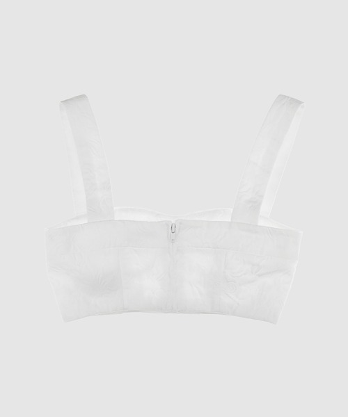Erdem(アーデム)の「CROPPED BRA TOP W/ BONING DETAIL & BOW(その他トップス・レディース・ホワイト・6/8)」の2枚目の写真