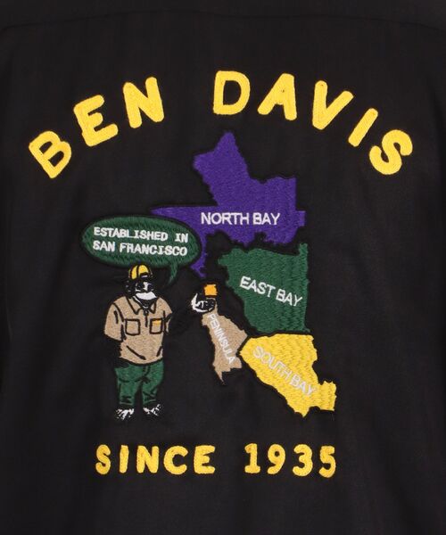 BEN DAVIS/WHITE LABEL(ベンデイビス ホワイトラベル)の「【BEN DAVIS(ベンデイビス)】SOUVENIR BIG SHORT SLEEVE SHIRTS / スーベニア ベトジャン風 ビッグ 半袖シャツ(シャツ/ブラウス・メンズ・ホワイト/ブラック/ベージュ/グリーン系その他3・MEDIUM/LARGE)」の12枚目の写真