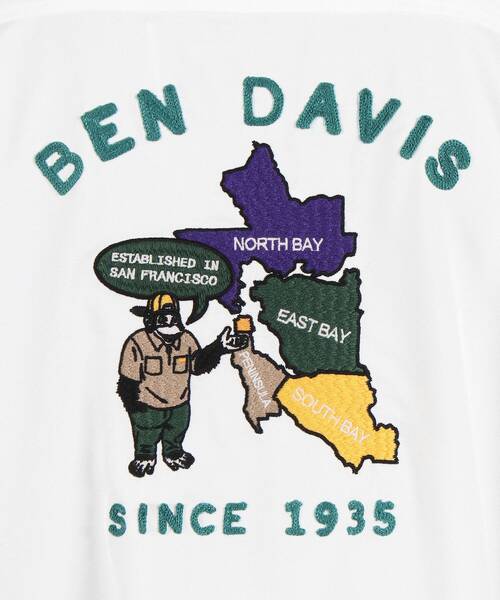 BEN DAVIS/WHITE LABEL(ベンデイビス ホワイトラベル)の「【BEN DAVIS(ベンデイビス)】SOUVENIR BIG SHORT SLEEVE SHIRTS / スーベニア ベトジャン風 ビッグ 半袖シャツ(シャツ/ブラウス・メンズ・ホワイト/ブラック/ベージュ/グリーン系その他3・MEDIUM/LARGE)」の19枚目の写真