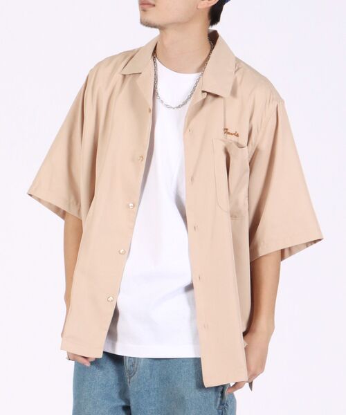 BEN DAVIS/WHITE LABEL(ベンデイビス ホワイトラベル)の「【BEN DAVIS(ベンデイビス)】SOUVENIR BIG SHORT SLEEVE SHIRTS / スーベニア ベトジャン風 ビッグ 半袖シャツ(シャツ/ブラウス・メンズ・ホワイト/ブラック/ベージュ/グリーン系その他3・MEDIUM/LARGE)」の13枚目の写真