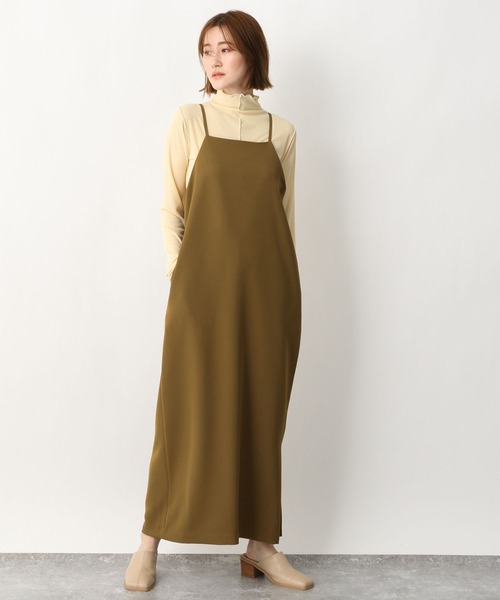 A part by（アパートバイ）の「RyPeリブシアーメロー_長袖 268952（Tシャツ/カットソー・レディース・ブラック/ベージュ/カーキ/アイボリー/ライトイエロー・FREE）」の13枚目の写真