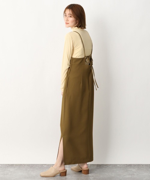 A part by（アパートバイ）の「RyPeリブシアーメロー_長袖 268952（Tシャツ/カットソー・レディース・ブラック/ベージュ/カーキ/アイボリー/ライトイエロー・FREE）」の14枚目の写真