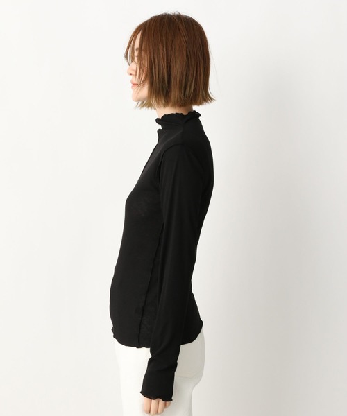 A part by（アパートバイ）の「RyPeリブシアーメロー_長袖 268952（Tシャツ/カットソー・レディース・ブラック/ベージュ/カーキ/アイボリー/ライトイエロー・FREE）」の19枚目の写真