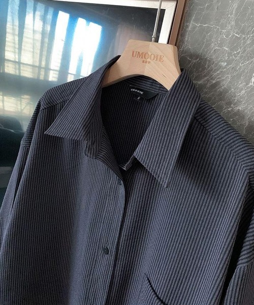 LOPASS(ロパス)の「コールテン ビッグシャツ(シャツ/ブラウス・レディース・ネイビー・LARGE/MEDIUM)」の14枚目の写真