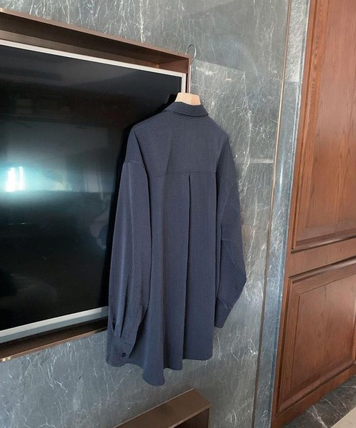 LOPASS(ロパス)の「コールテン ビッグシャツ(シャツ/ブラウス・レディース・ネイビー・LARGE/MEDIUM)」の4枚目の写真