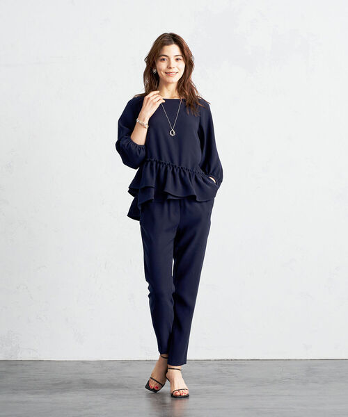 NOLLEY’S Sophi（ノーリーズソフィ）の「◇【WEB限定】裾フリルブラウス（シャツ/ブラウス・レディース・オフホワイト/ブラック/グレイッシュベージュ/ネイビー・FREE）」の19枚目の写真