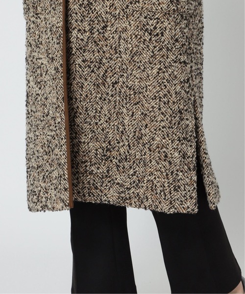 Simplicite(サンプリシテ)の「ツイードガウンコート◆(ノーカラーコート・レディース・ネイビー/グレー/レッド・FREE)」の16枚目の写真