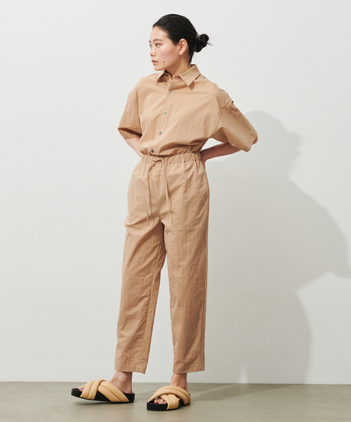 大人 ナイロン ライン スポーティーパンツ カジュアル Re:EDIT パンツ 「2024SS COLLECTION」「低身長/高身長サイズ有