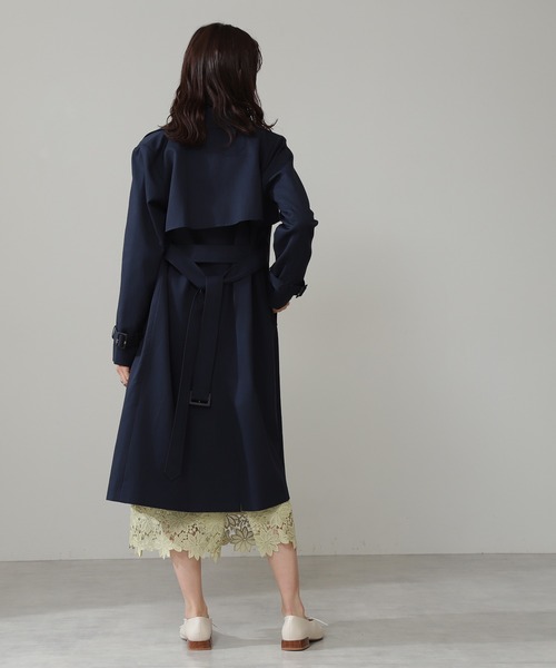 N.（N. Natural Beauty Basic）（エヌエヌナチュラルビューティーベーシック）の「【S Size Line】◆ベーシックトレンチコート（トレンチコート・レディース・ベージュ/ネイビー・SMALL/MEDIUM）」の8枚目の写真